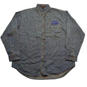 NEW Marantz Superscope Size Large Denim Shirt Ultra Club Audio Logo Men's NWOT